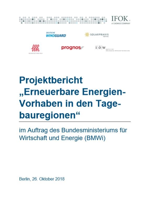 Studie: Braunkohlereviere zu Energiewenderegionen transformieren