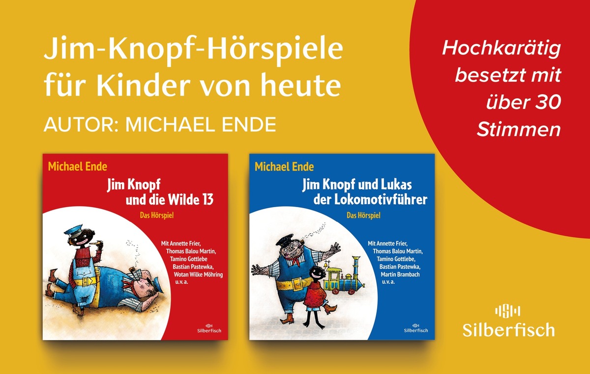 Jim-Knopf-Hörspiele in Silberfisch-Eigenproduktion mit über 30 Stimmen