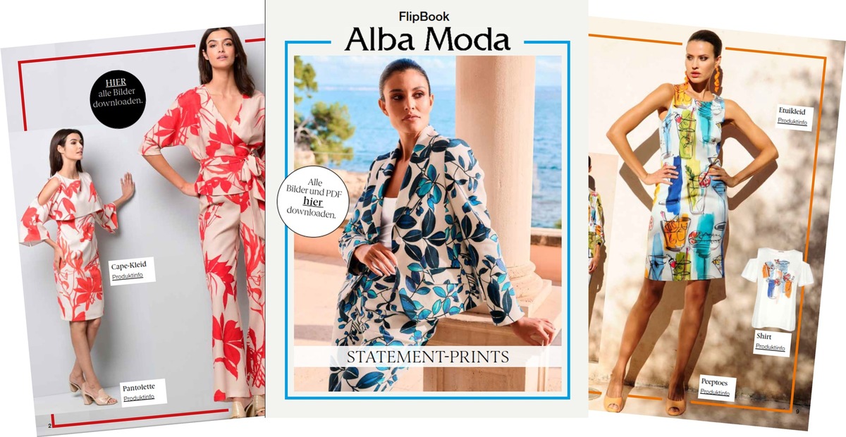 Statement Prints von Alba Moda