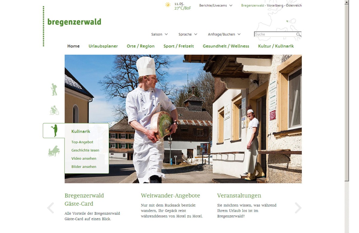 Schnörkellos schön: der neue Webauftritt von Bregenzerwald Tourismus