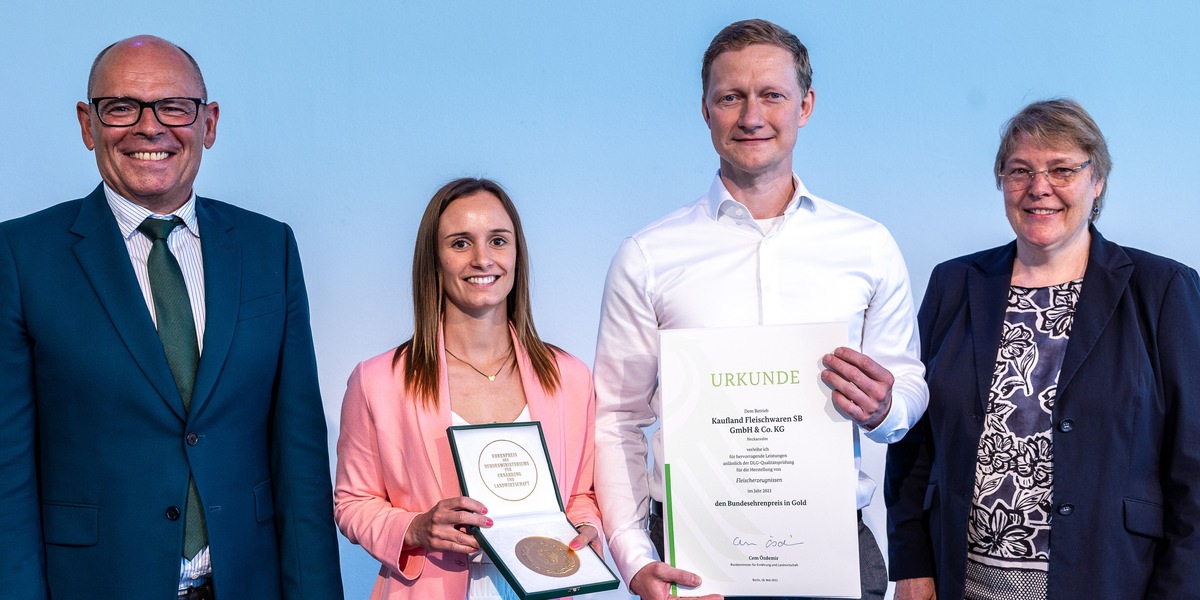 Ausgezeichnete Qualität: Bundesehrenpreis in Gold für Kaufland Fleischwaren