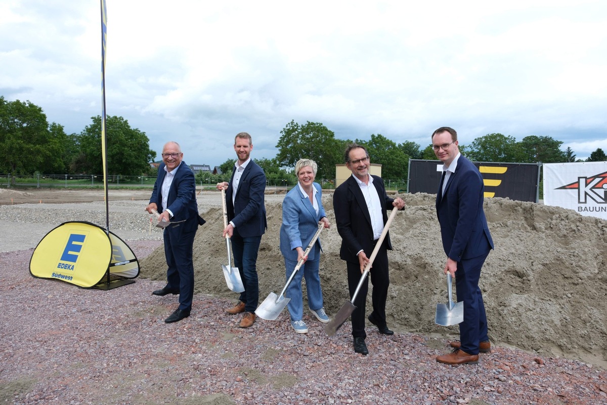 Presse-Information: Spatenstich für neuen Edeka-Markt in Ihringen