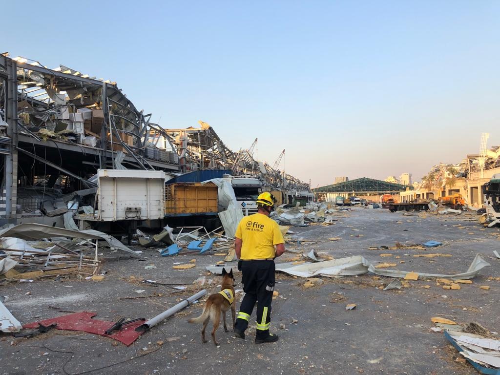 @fire-Rettungsteam kehrt von Einsatz in Beirut zurück