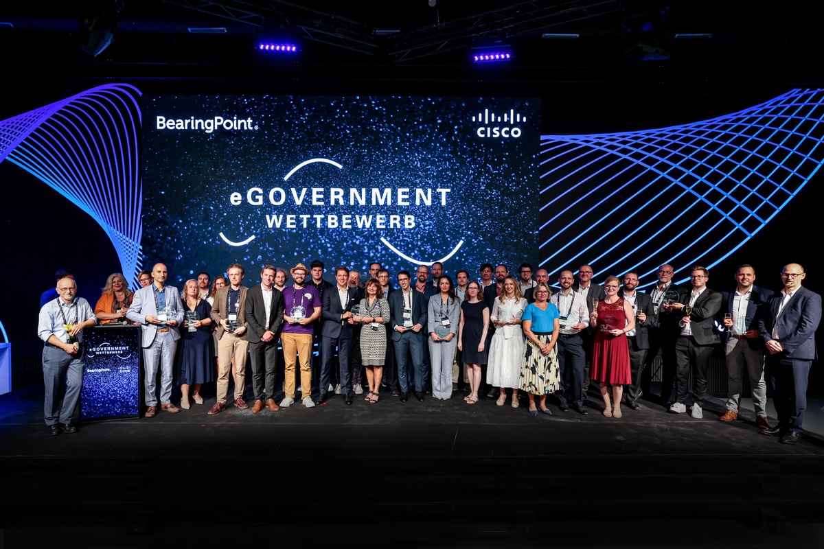 Digitale Vorreiter ausgezeichnet: BearingPoint und Cisco küren beim 23. eGovernment-Wettbewerb die Gewinnerprojekte für die Verwaltungsmodernisierung