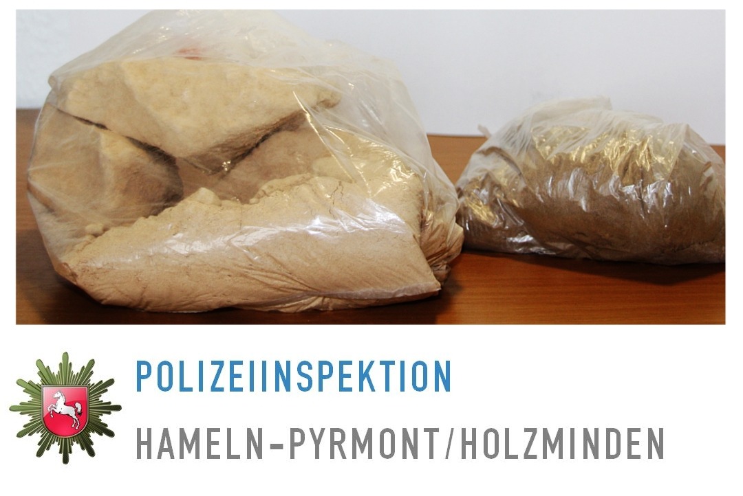 POL-HM: Gemeinsame Pressemitteilung der Staatsanwaltschaft Hannover und der Polizeiinspektion Hameln-Pyrmont/Holzminden: Drogenfund nach Wohnungsdurchsuchung - Mann in Haft