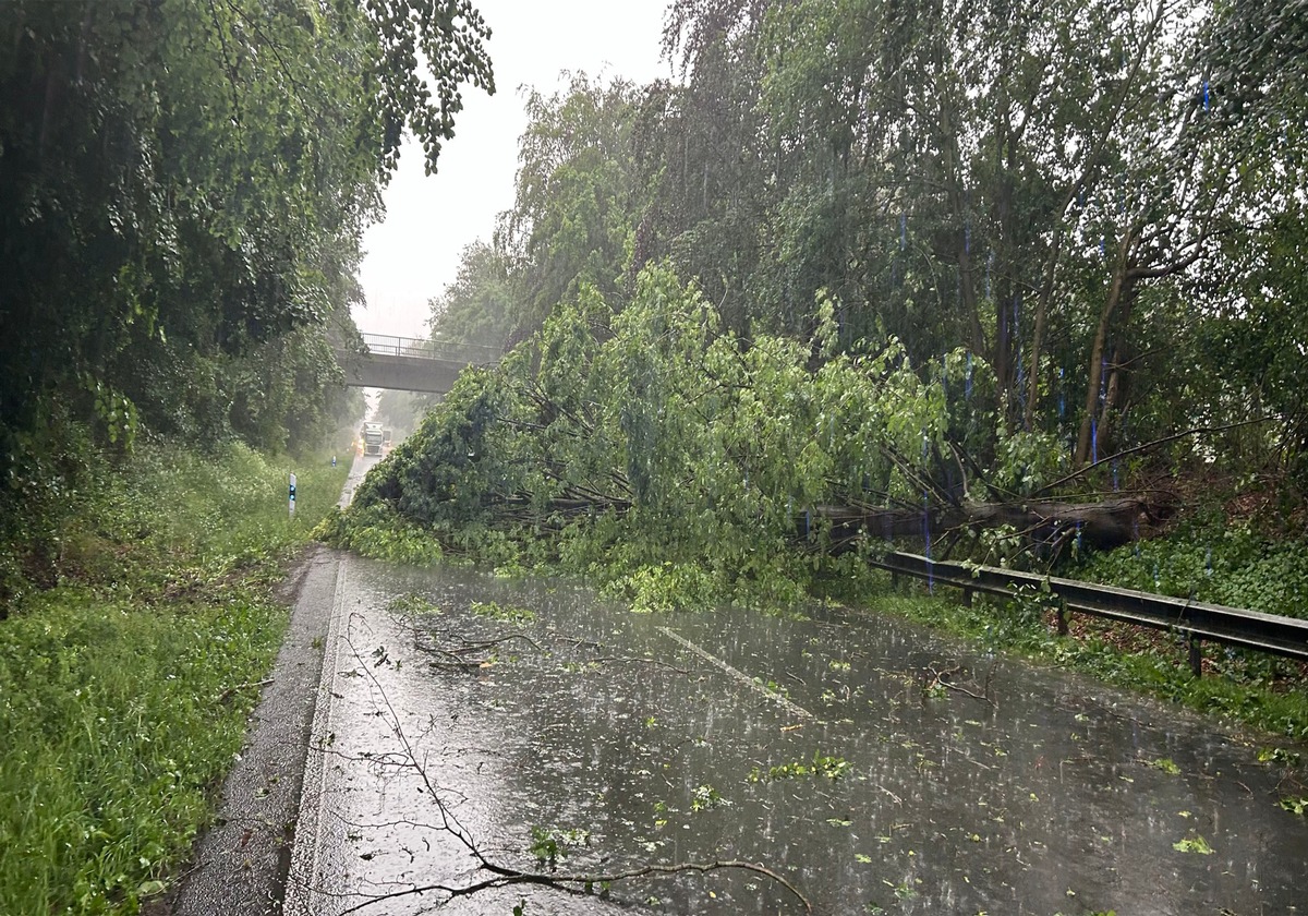 FF Goch: Unwetterbilanz der Feuerwehr Goch / 9 Einsätze im gesamten Stadtgebiet