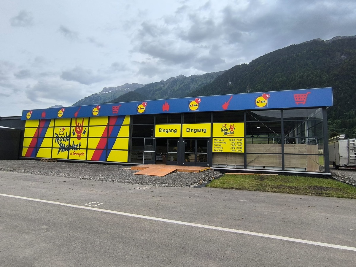 Filiale Lidl al Greenfield Festival