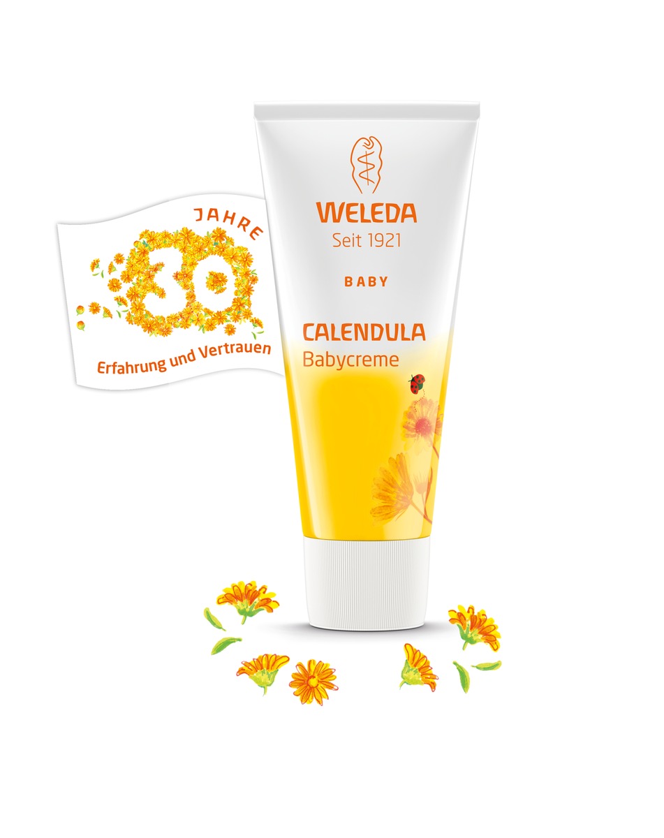 Mit Elternliebe groß geworden - 30 Jahre Weleda Calendula Babycreme