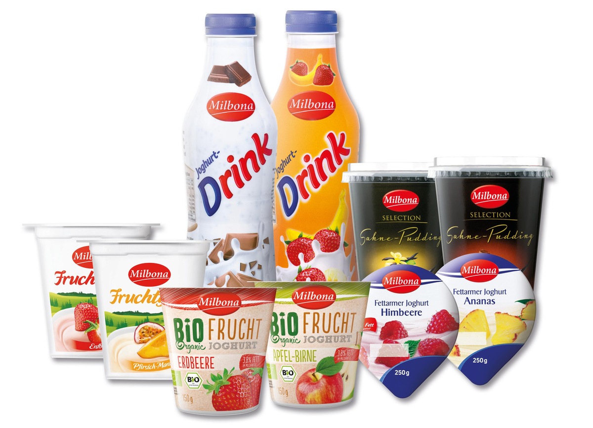 10 Prozent weniger Zucker in Lidl-Joghurts und -Milchdrinks / Lidl reduziert knapp 520 Tonnen Zucker in über 100 Molkereiprodukten (FOTO)