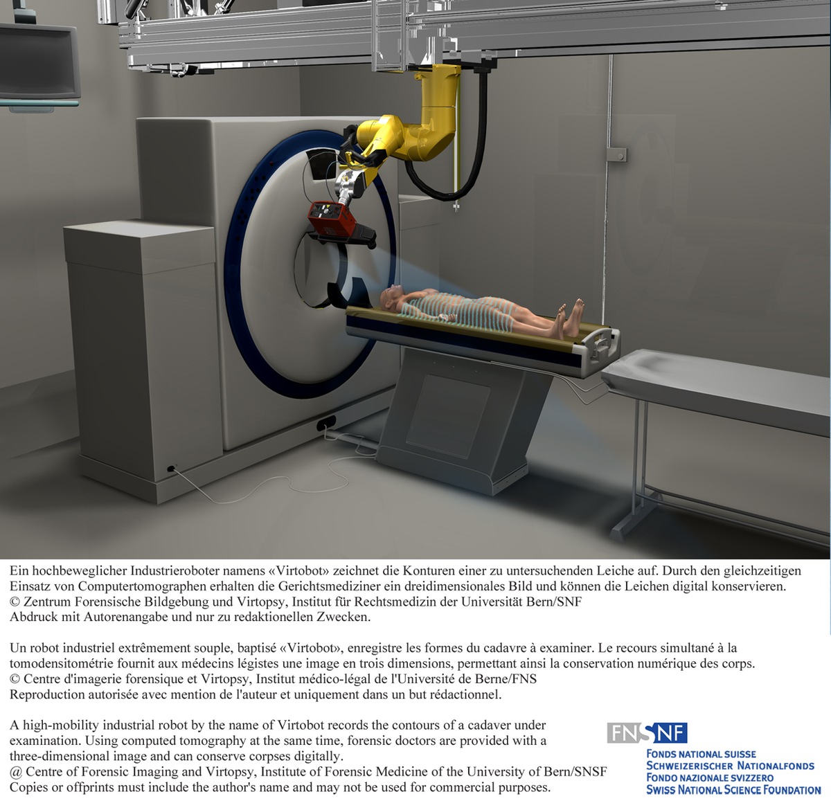 FNS: Image de la recherche 2010: Un robot permet des autopsies virtuelles