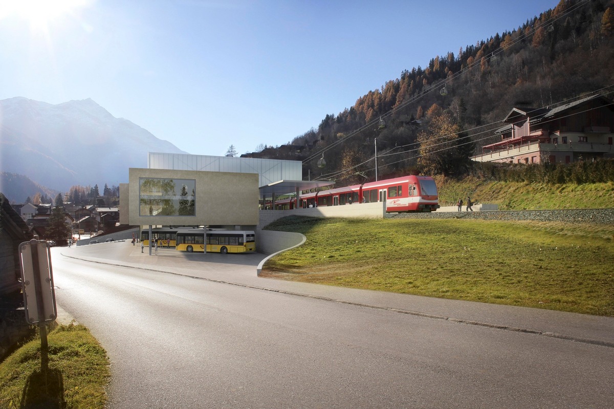 Einladung zur Eröffnungsfeier des neuen ÖV-Hubs in Fiesch: 7.12.2019