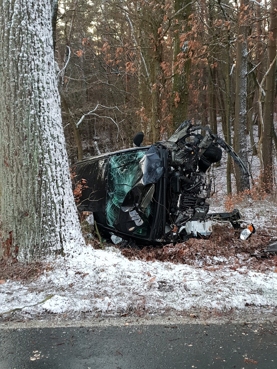 POL-LG: ++ Pkw in Folge Glätte gegen Baum - Fahrer schwer verletzt ++ Schwelbrand in Verteilerkasten ++ &quot;Streitigkeiten&quot; - getreten, gekratzt und geschlagen ++