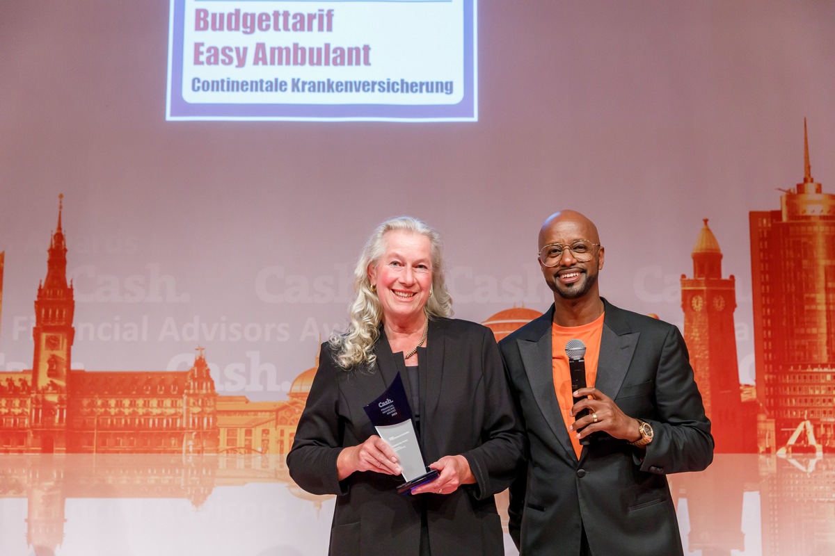 Continentale Krankenversicherung: Financial Advisors Awards - Budgettarif Easy Ambulant ausgezeichnet