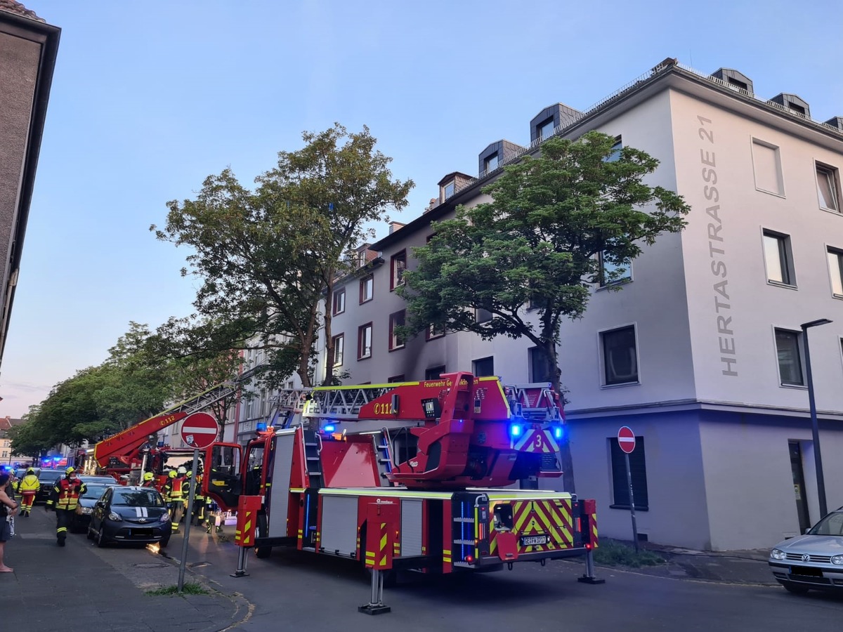 FW-GE: Ergänzung zur Pressemitteilung von 08:12 Uhr, ausgedehnter Wohnungsbrand in Bulmke-Hüllen