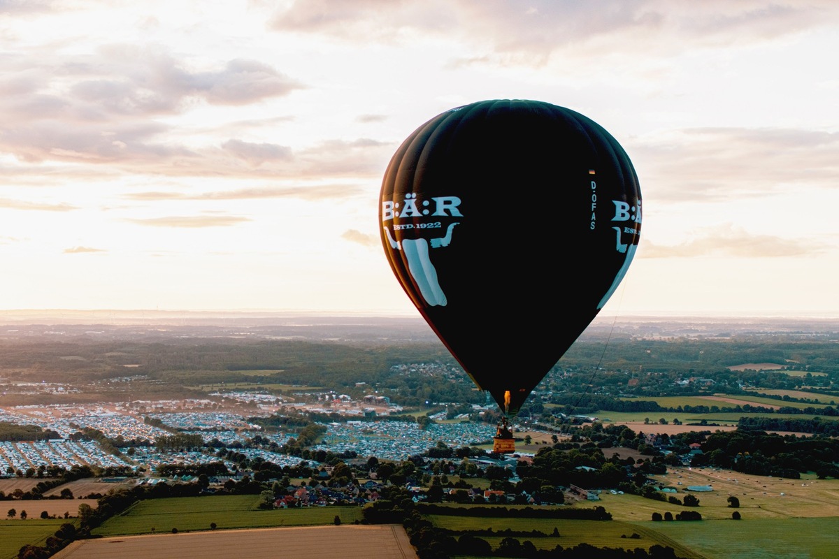 RID-Weltrekord über dem diesjährigen »Wacken Open Air« in luftiger Höhe: Luftgitarrist Johannes Ritter erzielt im Heißluftballon die neue Bestleistung für das »höchste Luftgitarren-Solo« (327 Höhenmeter) der Welt.