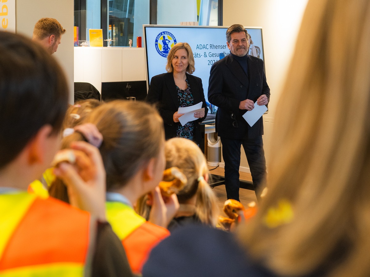 ADAC Rhenser-Mobilitäts- &amp; Gesundheitspreis 2024: Thomas Anders und Katrin Eder zeichnen rheinland-pfälzische Grundschulen aus