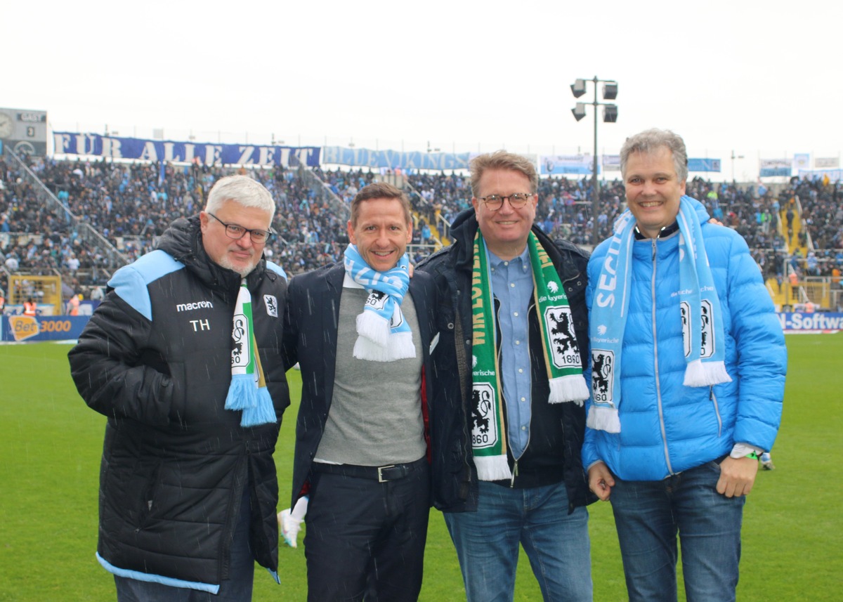 Wir sind gekommen, um zu bleiben: Die Bayerische verlängert Hauptsponsor-Vertrag beim TSV 1860 München vorzeitig bis 2027