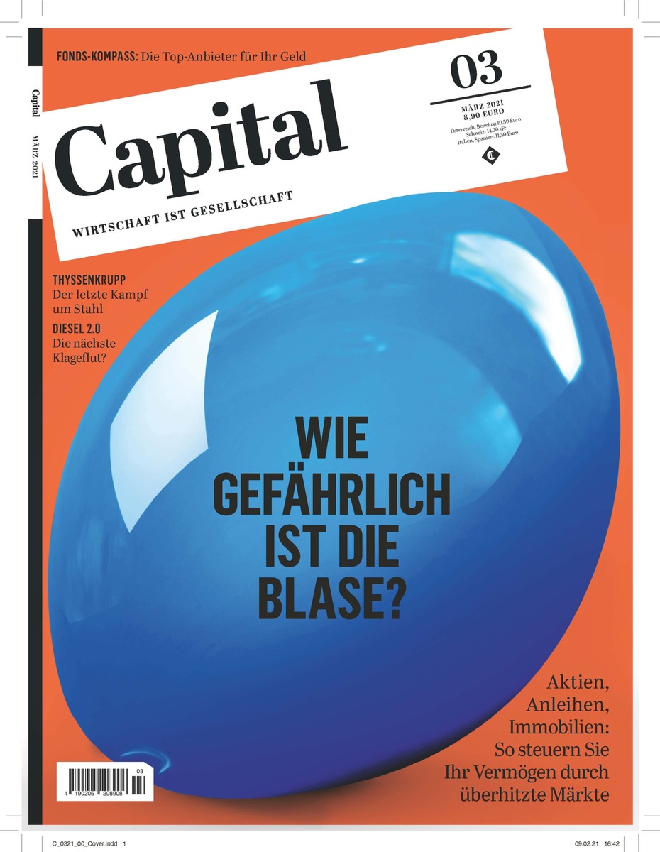 Wirtschaftsmagazin CAPITAL: Britischer Starinvestor warnt vor Börsenblase