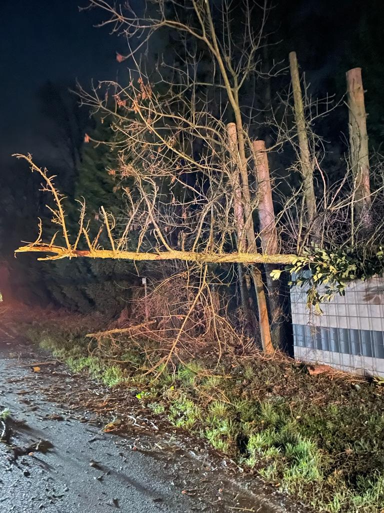 FW-Schermbeck: Erster Einsatz für die Feuerwehr Schermbeck aufgrund des Sturms