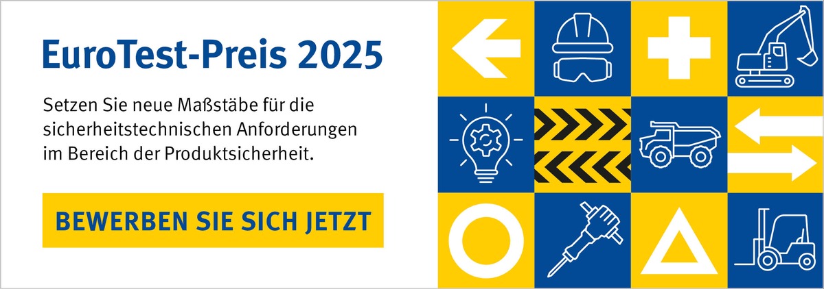 BG BAU startet Bewerbungsverfahren zum EuroTest-Preis 2025