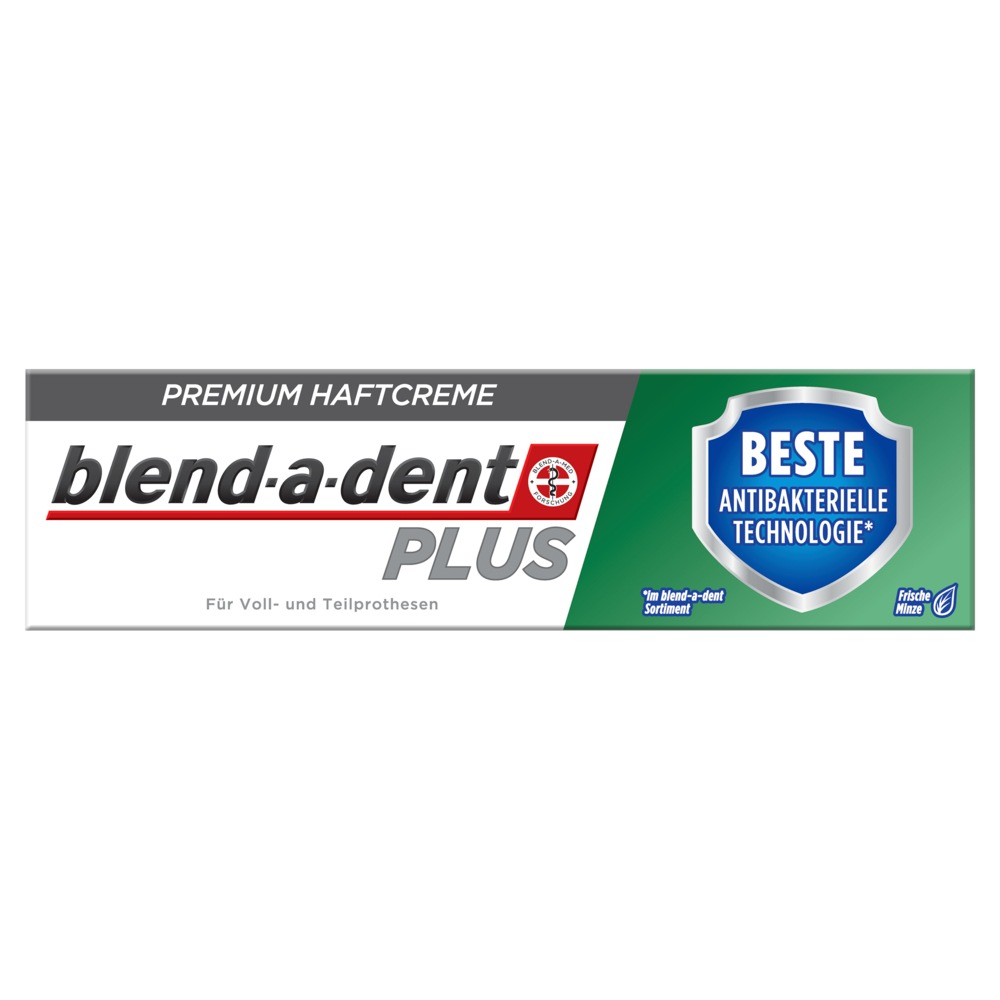 Für ungetrübtes Selbstbewusstsein und Tragekomfort auch zuhause: Die blend-a-dent Plus Beste Antibakterielle Technologie Premium Haftcreme