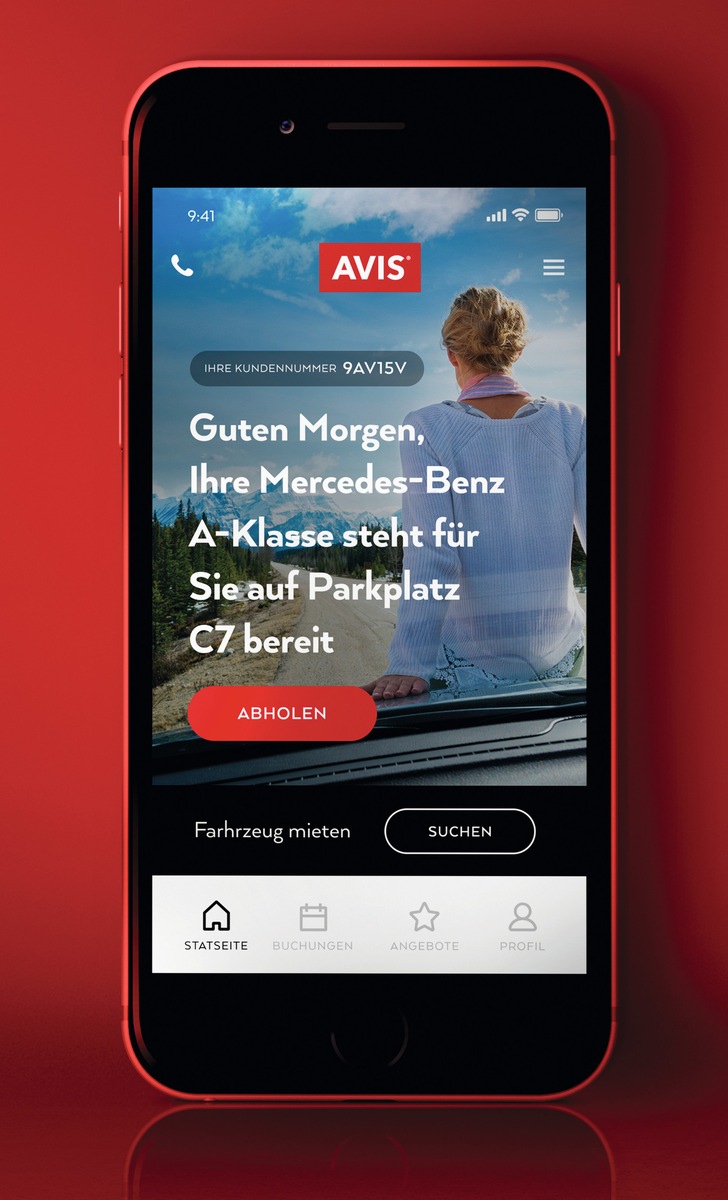 Avis mit Branchenneuheit: Kunden erhalten Kontrolle über die Fahrzeug-Anmietung per App