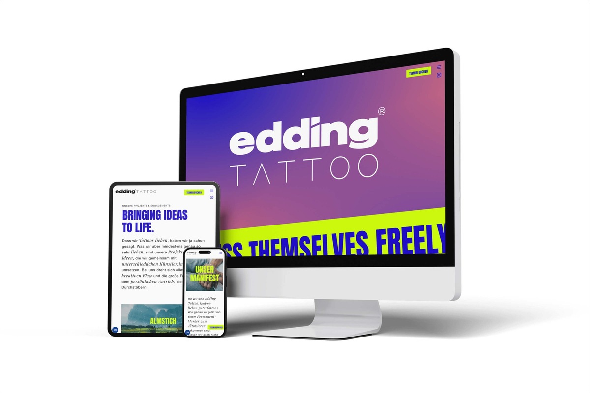 Pressemitteilung | edding TATTOO setzt Marke neu auf