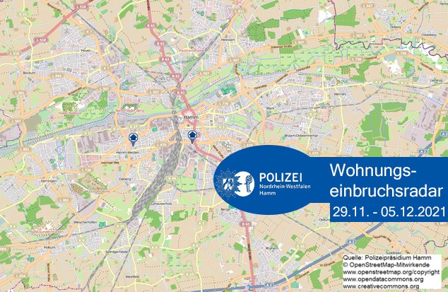 POL-HAM: Wohnungseinbruchsradar Hamm für die Woche vom 29. November bis 05. Dezember 2021