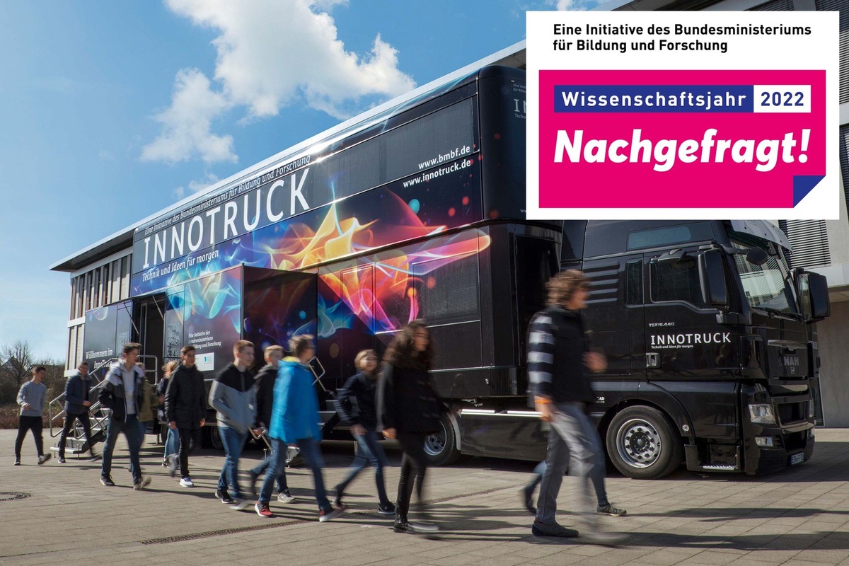 Wissenschaftsjahr 2022: InnoTruck sammelt Fragen und Ideen für die Forschung