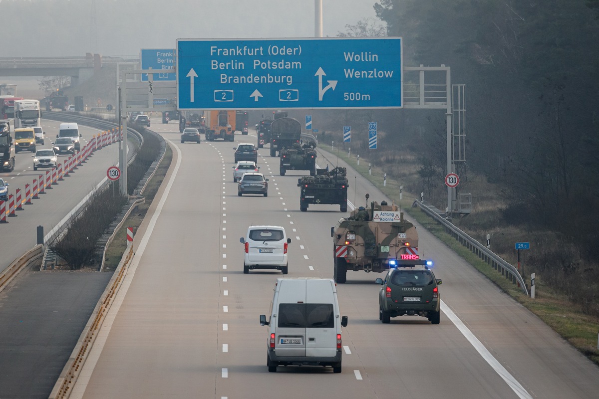 Konvois litauischer Streitkräfte auf Straßen von Schleswig-Holstein nach Bayern erwartet