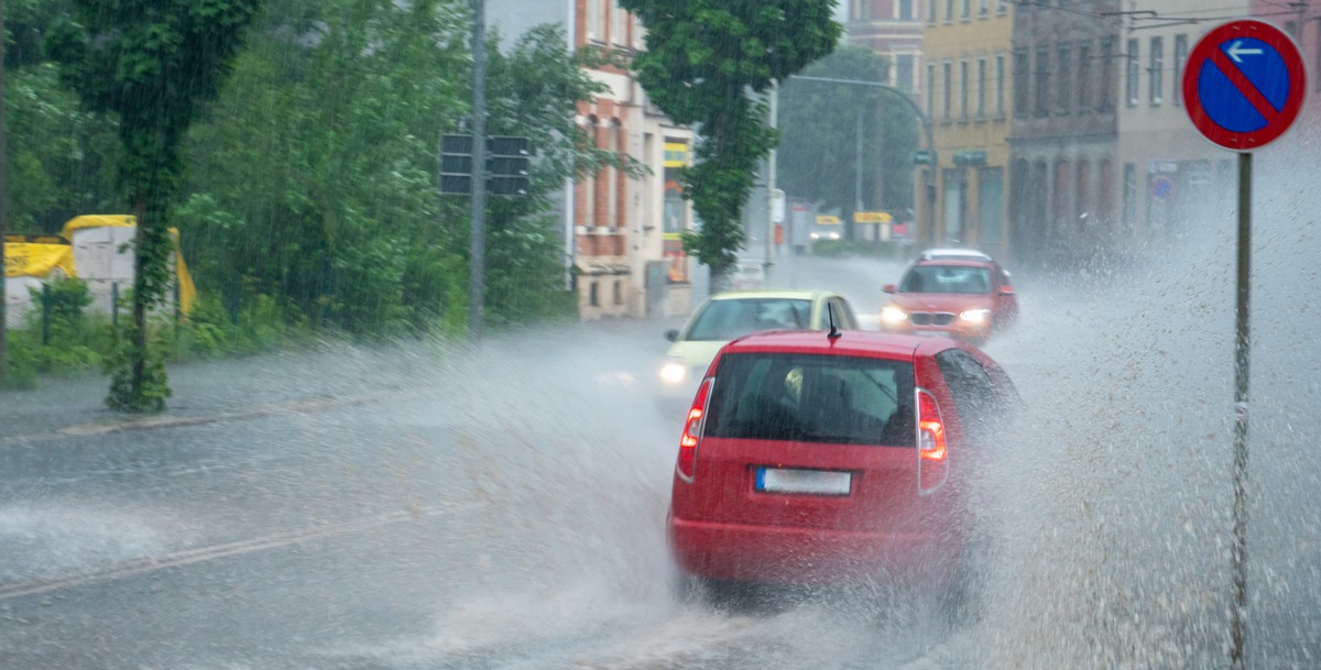 Wassermangel und Starkregen/- Eine grüne Stadt trotzt dem Klimawandel - Durchdachter Umgang mit Regenwasser in urbanen Räumen - Kluge Kombination von Natur und modernen Technologien