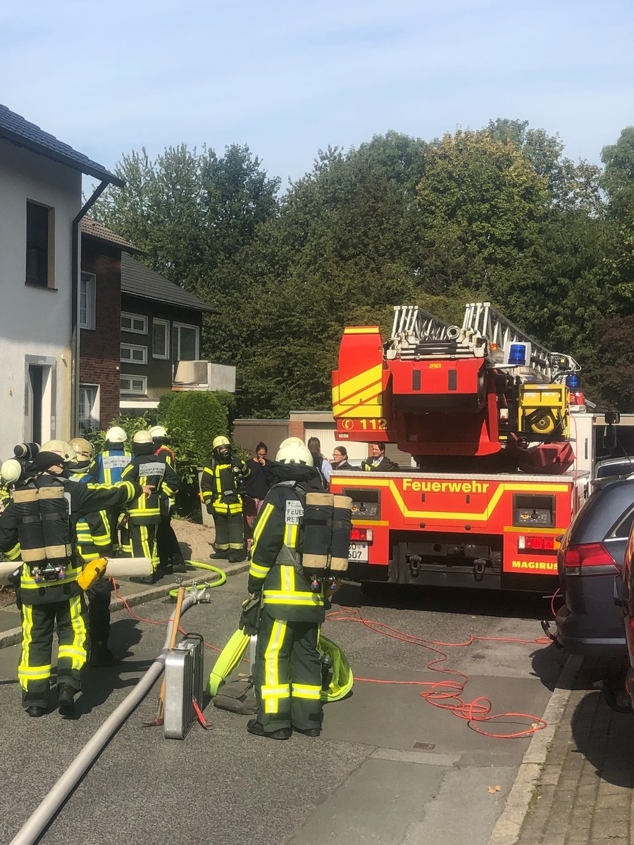 FW-BO: Eine verletze Person bei Kellerbrand