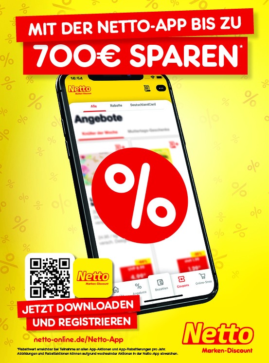 Kampagne - Wöchentlich sparen mit der Netto-App