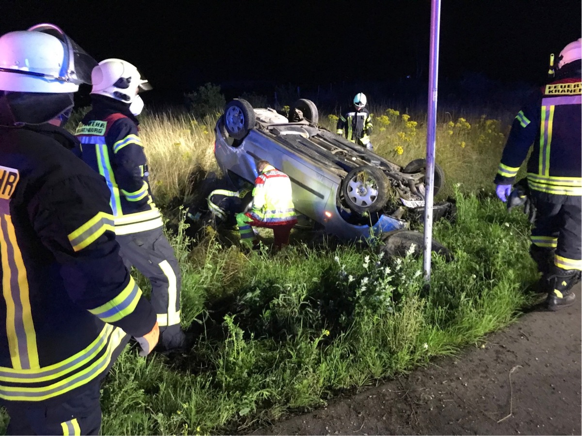 FW Kranenburg: Verkehrsunfall B 504/Römerstraße