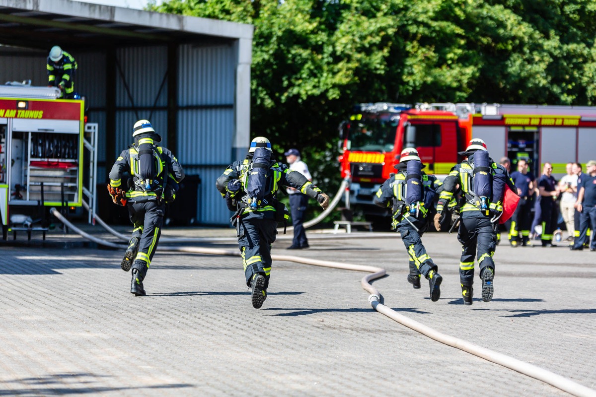 Feuerwehr MTK: Kreisentscheid der Hessischen Feuerwehrleistungsübung: Feuerwehr Eddersheim verteidigt ersten Platz