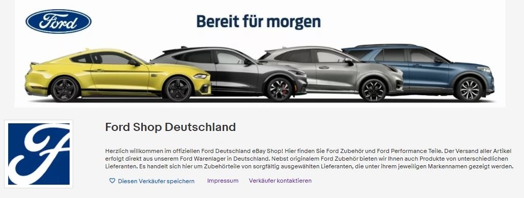 Ford eröffnet eigenen eBay Shop