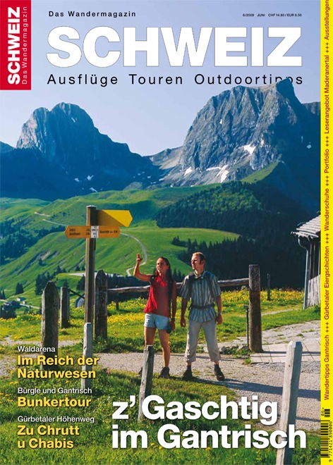 «Wandermagazin SCHWEIZ» 6/2009: Z&#039;Gaschtig im Gantrisch