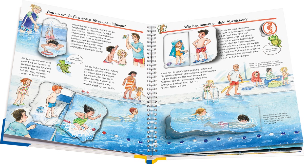 DLRG empfiehlt Kindersachbuch - Sicher Schwimmen lernen mit Seepferdchen &amp; Co