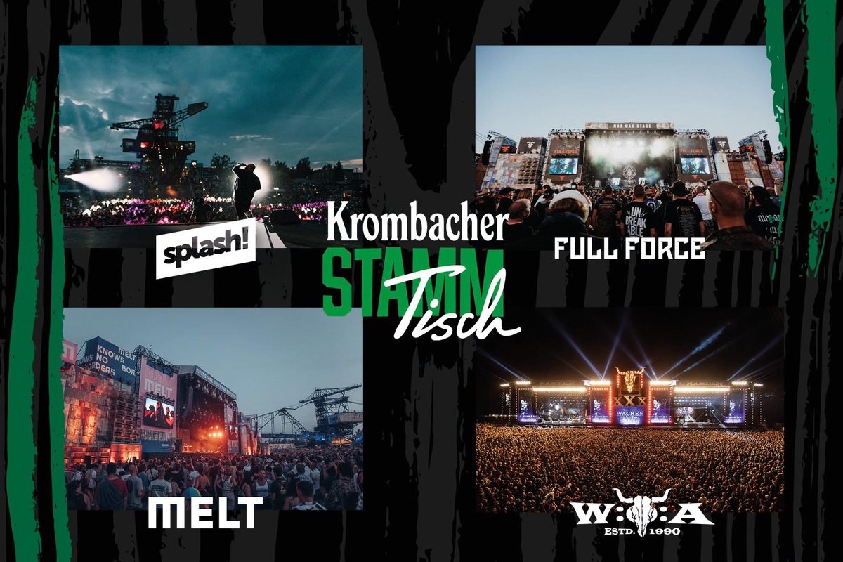 Der Festival-Sommer kann kommen: Wir sehen uns am Krombacher Stammtisch