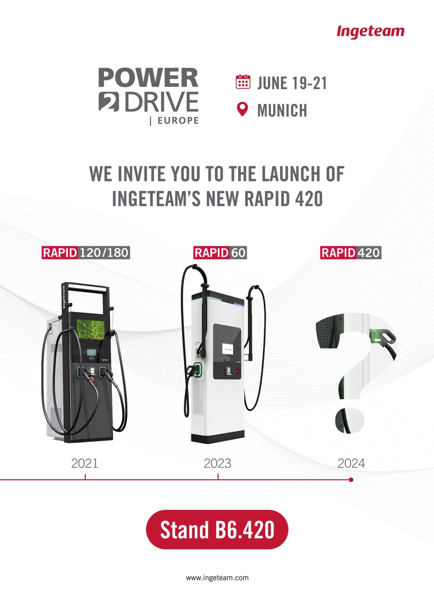 INGETEAM unveils details of the new RAPID 420 and initiates the countdown to its launch in Power2Drive Europe