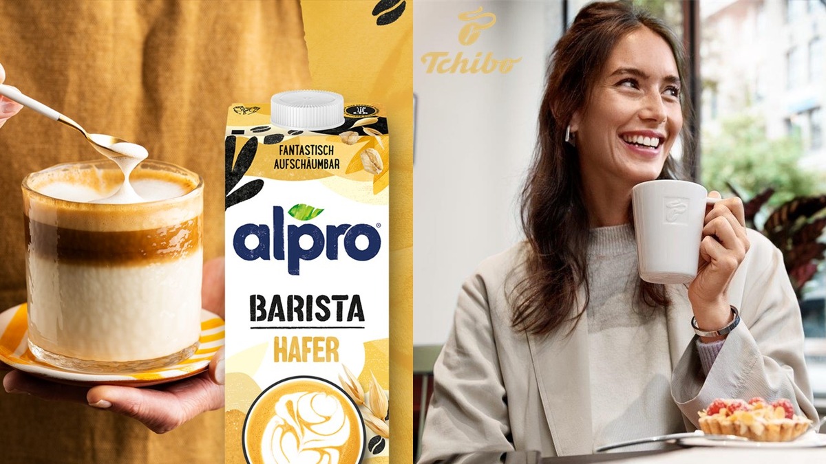 Neue Kooperation: Alpro Barista Hafer jetzt in allen Tchibo Kaffeebars