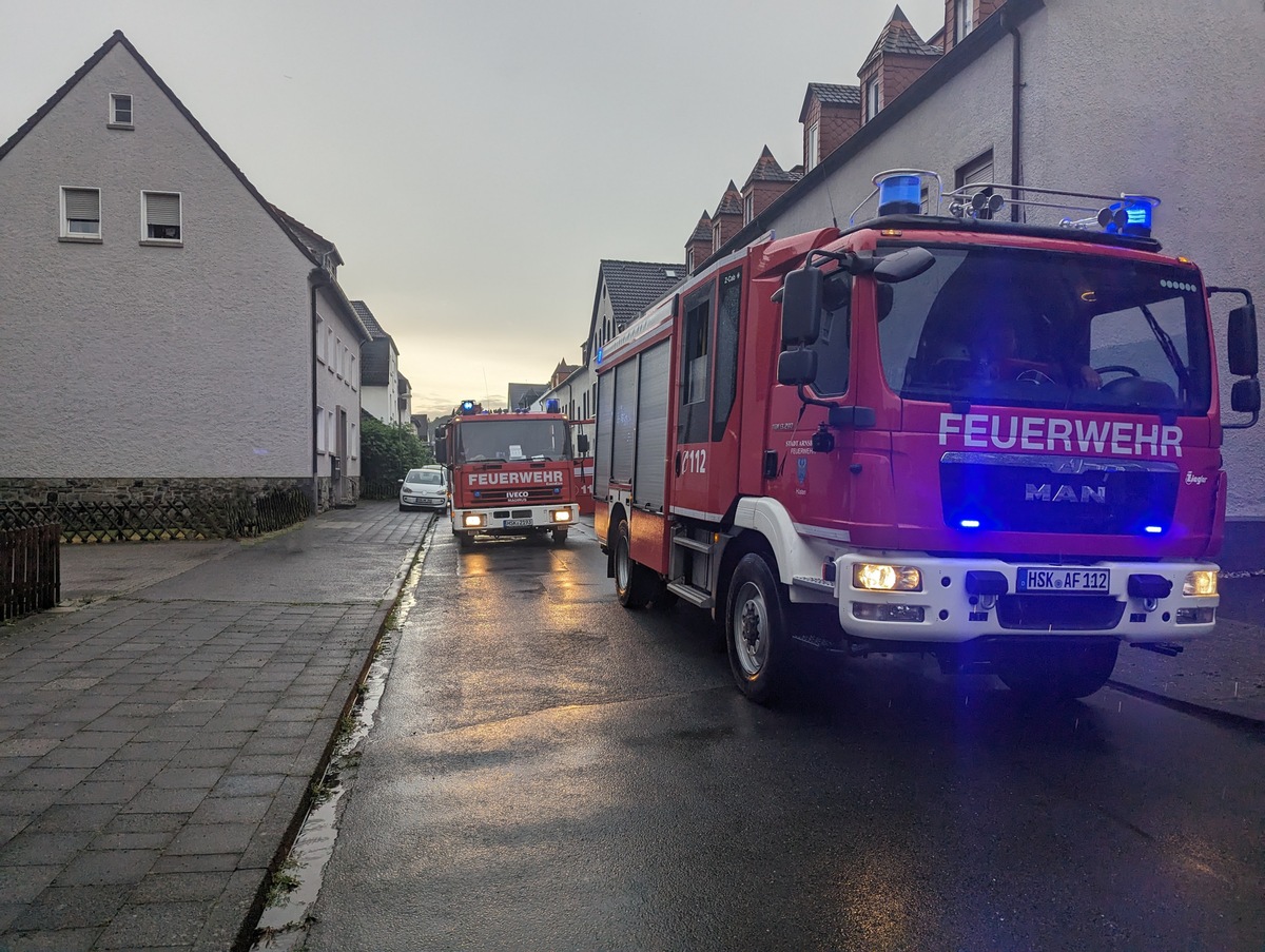 FW-AR: EREIGNISREICHE STUNDEN IM ARNSBERGER STADTGEBIET