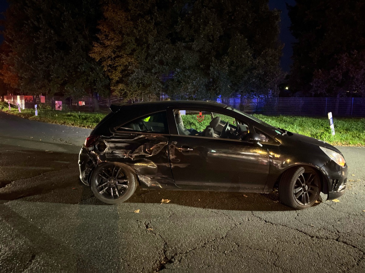 POL-HF: Verkehrsunfall mit Personenschaden- Gegenverkehr übersehen