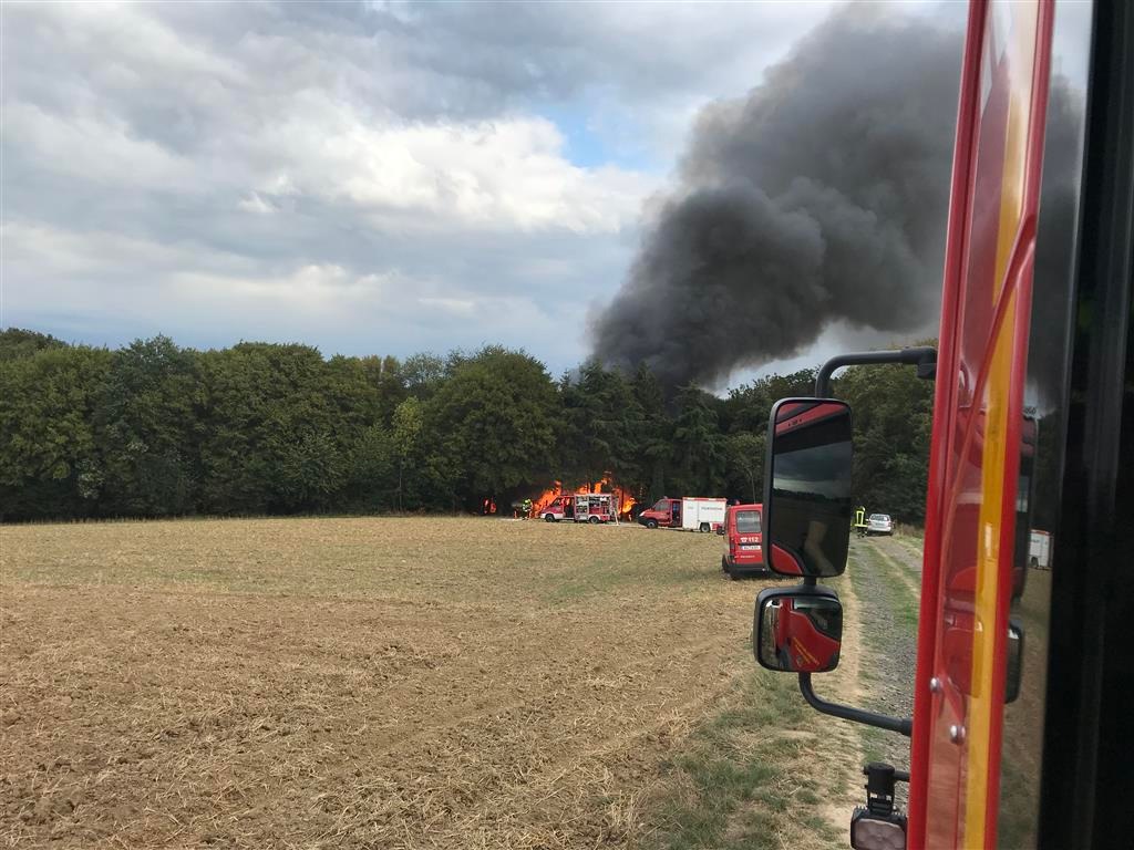 POL-PDMY: Brand eines mehr als 300 Quadratmeter großen Waldgrundstückes