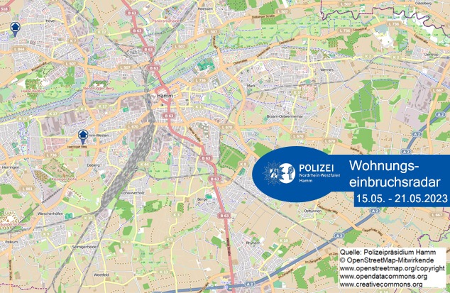 POL-HAM: Wohnungseinbruchsradar Hamm für die Woche vom 15. Mai bis 21. Mai