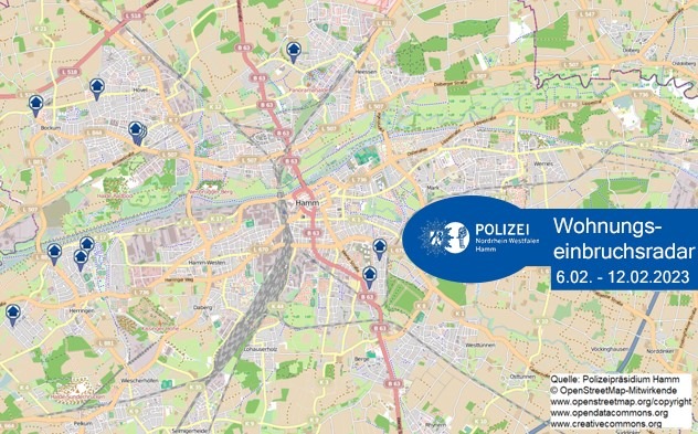 POL-HAM: Wohnungseinbruchsradar Hamm für die Woche vom 6. Februar bis 12. Februar 2023