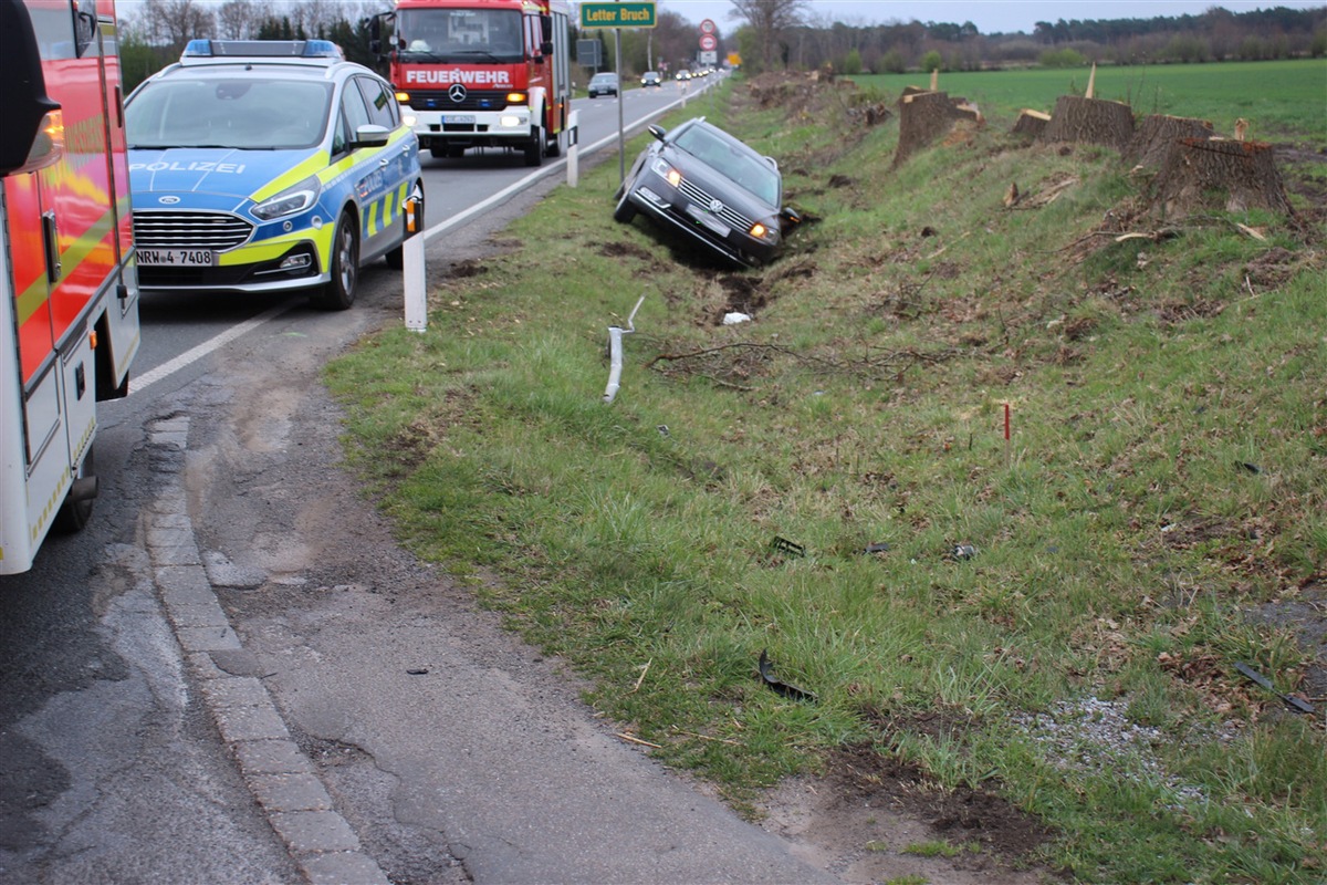 POL-COE: Coesfeld, Stevede, L600/Zwei Verletzte nach Unfall