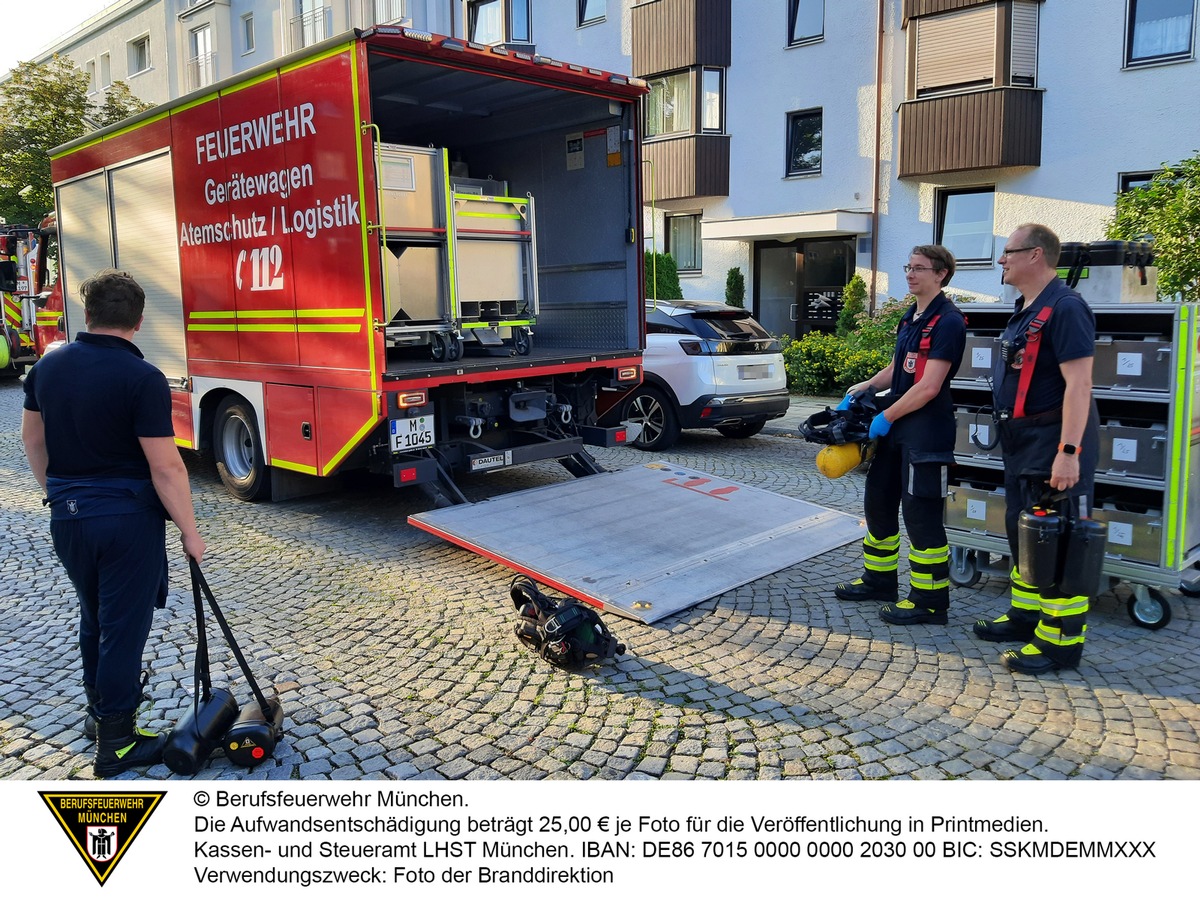 FW-M: Appartement nach Feuer unbewohnbar (Sendling)