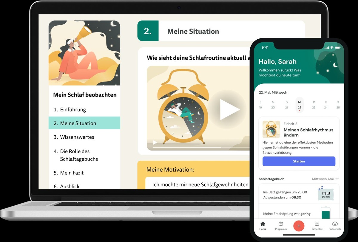 HelloBetter Schlafen: Erstes Online-Therapieprogramm bei organischer und nichtorganischer Insomnie ins DiGA-Verzeichnis aufgenommen