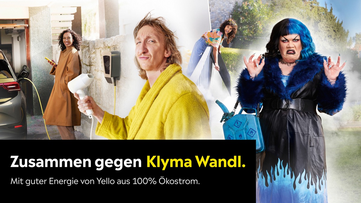 Yello gibt Klimawandel ein Gesicht / Ein neuer Werbeauftritt des Energieanbieters Yello bringt den personifizierten Klimawandel zur Weißglut